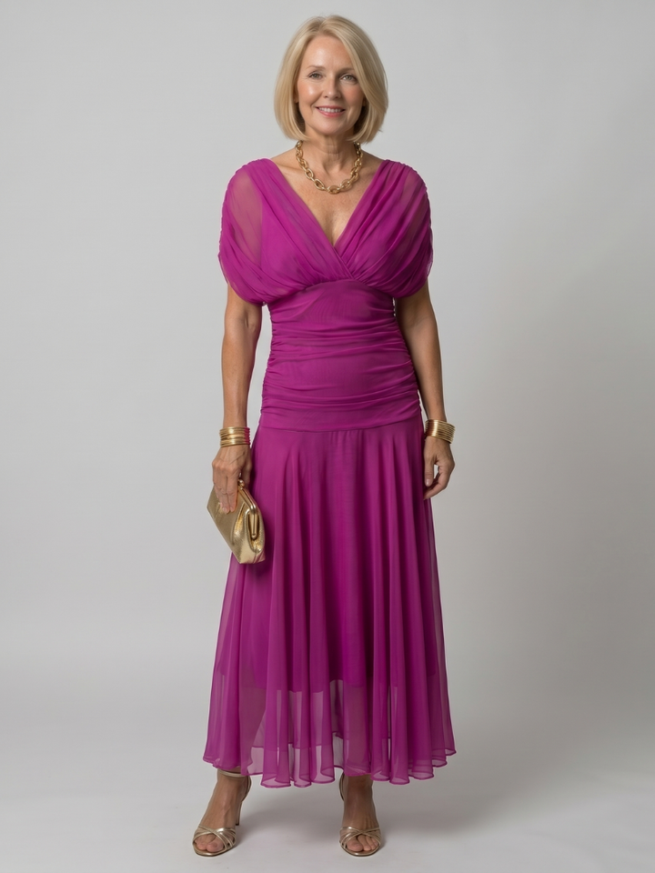 Calen | Robe Midi Décolletée