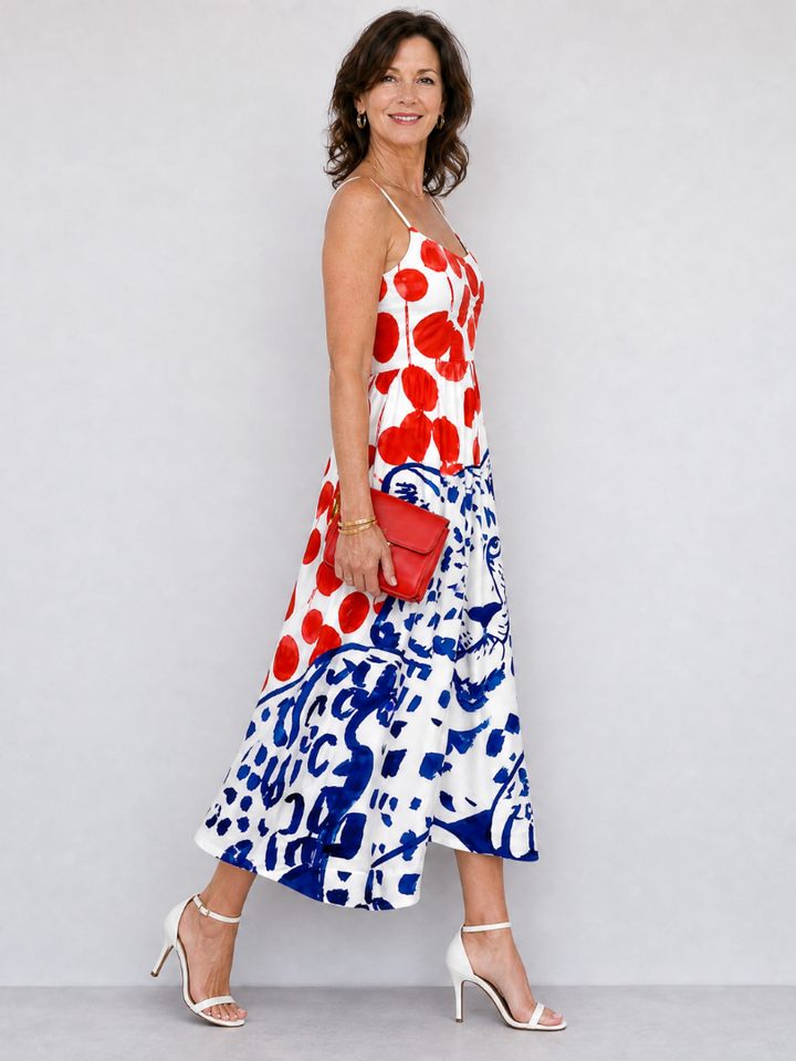 Zarelia | Robe Midi à Imprimé Léopard