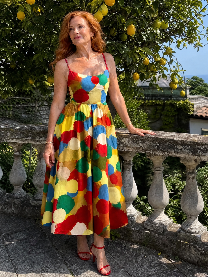 Xandria | Robe Midi à Imprimé Pois