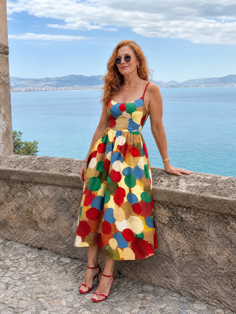 Xandria | Robe Midi à Imprimé Pois